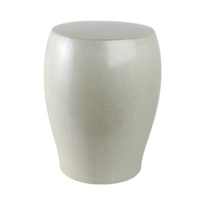 BAKERSIDE IVORY GARDEN STOOL 19 (IN) 1