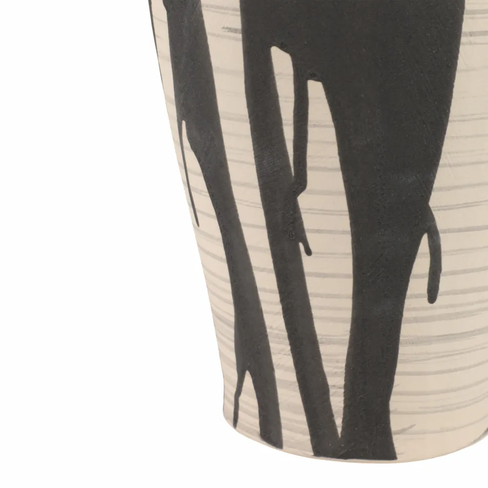 HESTONHAM BLACK VASE 15 (IN)