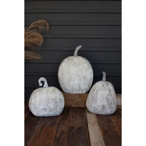 Set of 3 Rustic Metal Pumpkins 4
