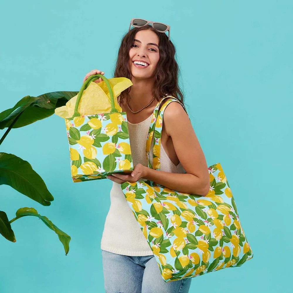 Lemon Blossoms Reusable Itsy Bitsy Gift Bag