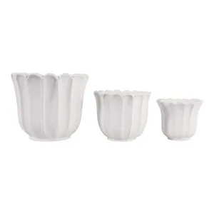 CASPERBROOK SET OF 3 WHITE PLANTER 13 (IN) 4