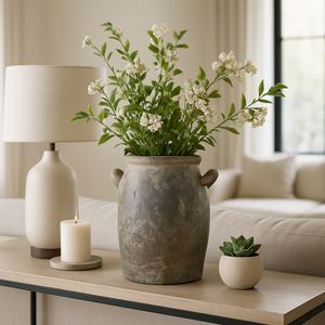 FRAZERCROSS BROWN VASE 8 (IN) 12