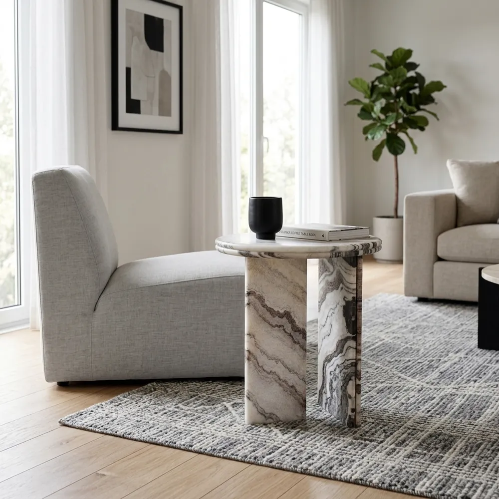LUKEDALE IVORY TABLE 24 (IN)