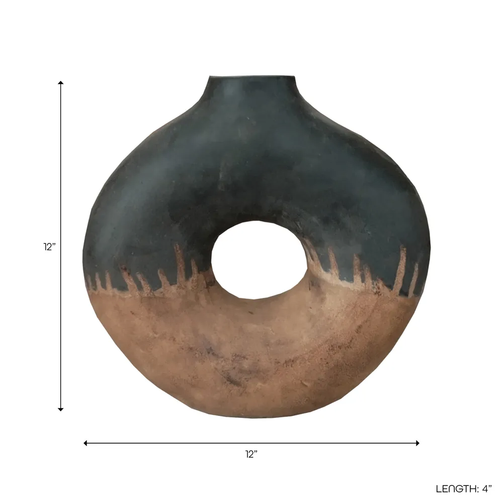 HANKPORT BLACK VASE 12 (IN)