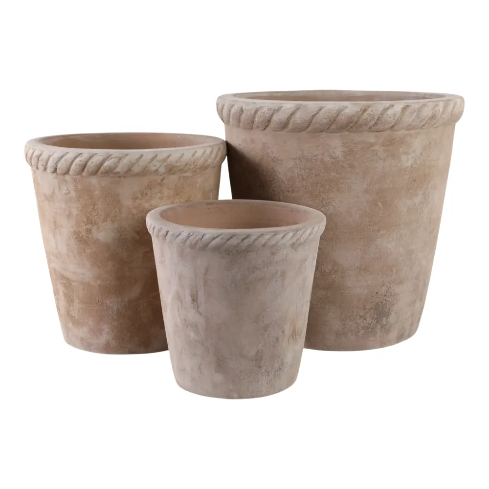 COOPERSHAW SET OF 3 WHITE PLANTER 15 (IN)
