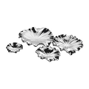 Petal Dimensional Wall Art - Set of 4 Silver 8