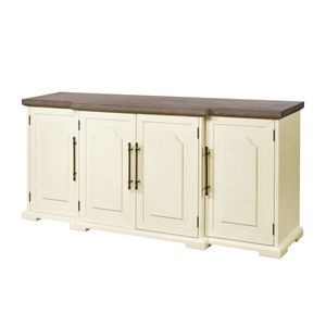 Locksmith Credenza - 4 Door Cream 1