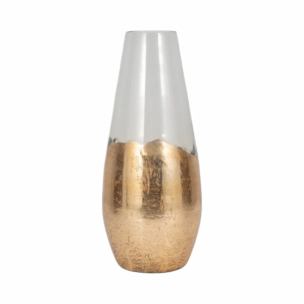 REEDMORE CLEAR GLASS VASE 19 (IN)