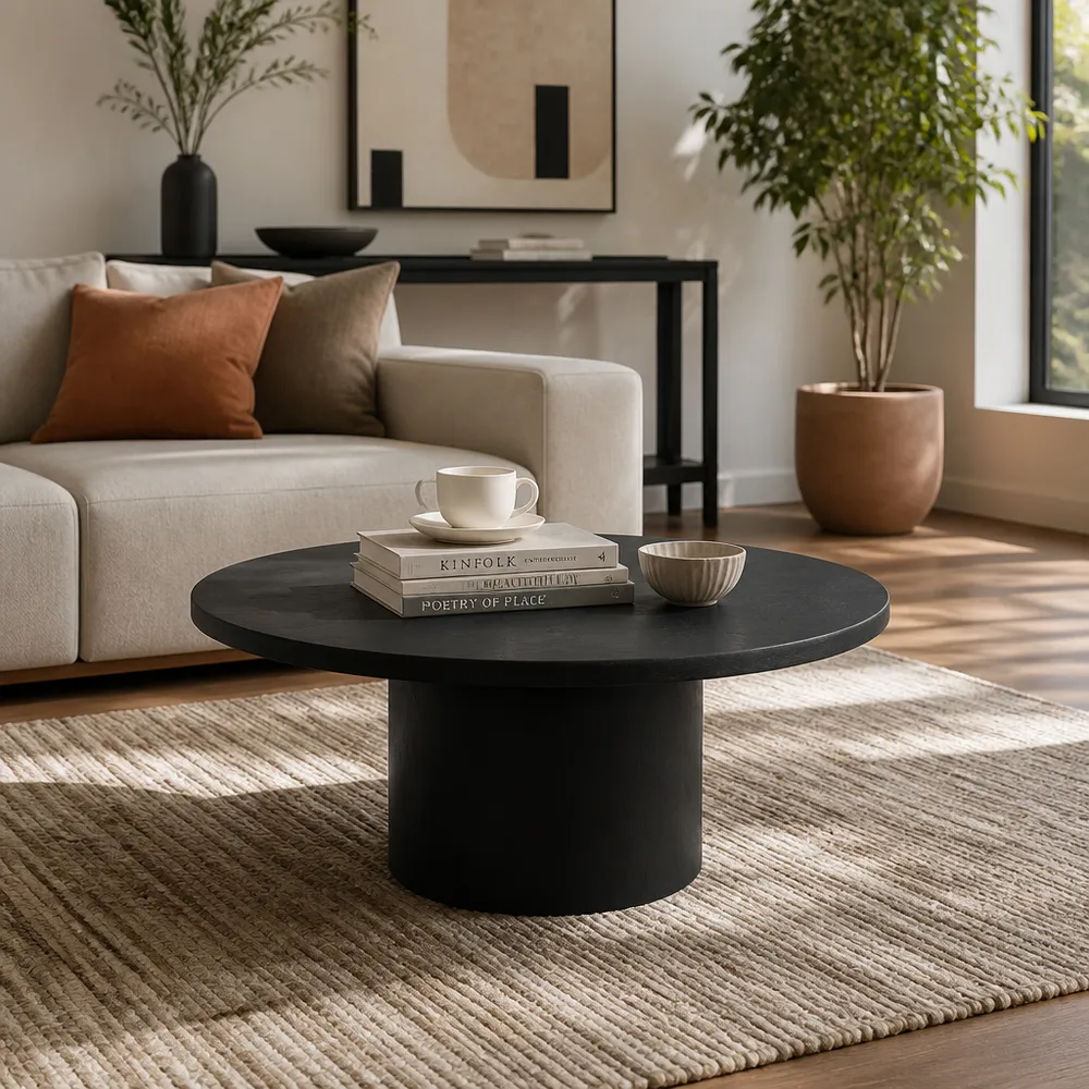 WATSONWORTH BLACK COFFEE TABLE 15 (IN)
