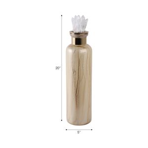 CHILTONSIDE GOLD GLASS VASE 20 (IN) 10