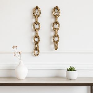 GLENNLAKE SET OF 2 GRAY METAL WALL 3 (IN) 2