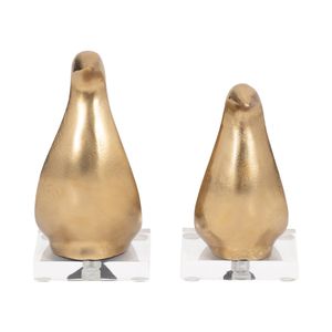 DEWEYMILL SET OF 2 GOLD DECOR 8 (IN) 4
