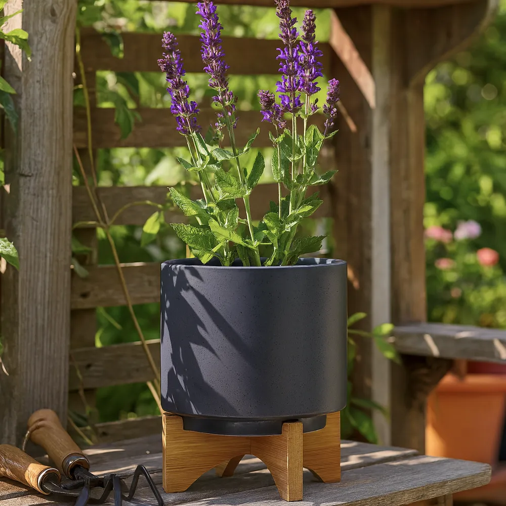 NORMAHAVEN GRAY PLANTER 9 (IN)