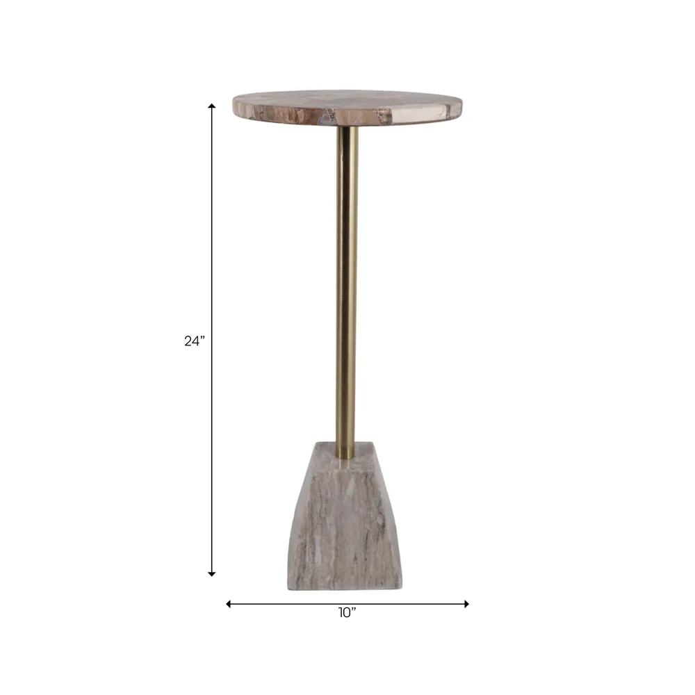 JANEBEACH GOLD TABLE 24 (IN)
