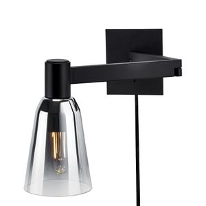 Audrey 10'' High 1-Light Swingarm Sconce - Matte Black 1