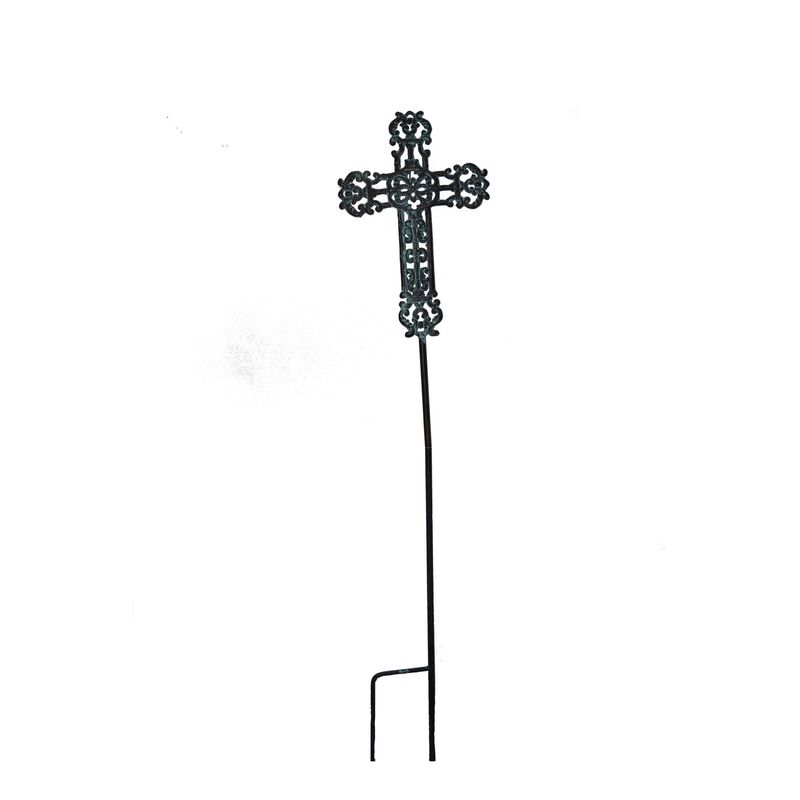 34.5" Metal Cross Yard Stake