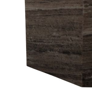 STONEVIEW BLACK COFFEE TABLE 16 (IN) 7