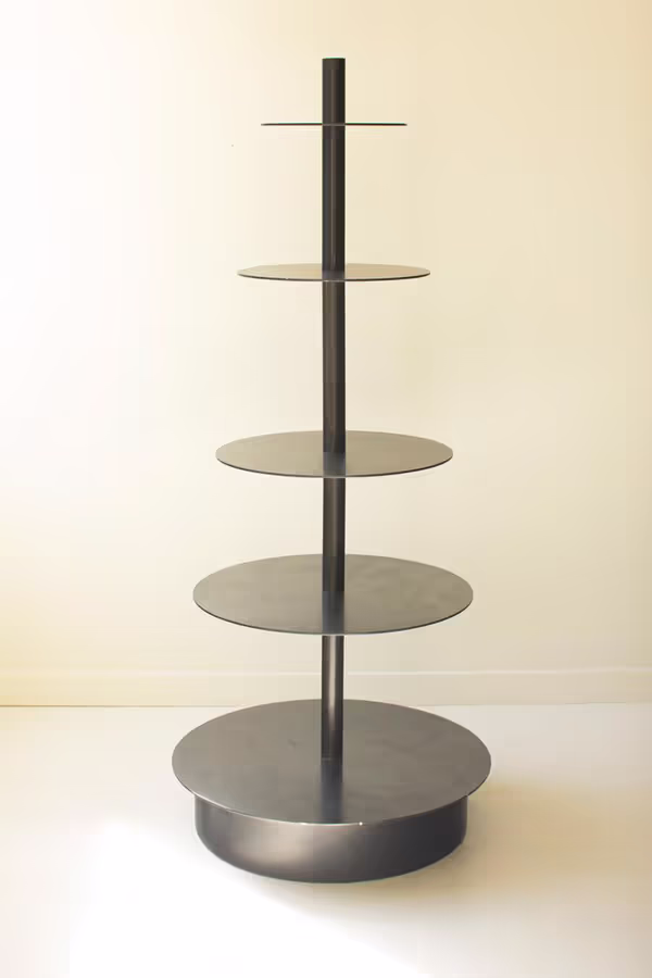 Five-Tiered Round Iron Store Display