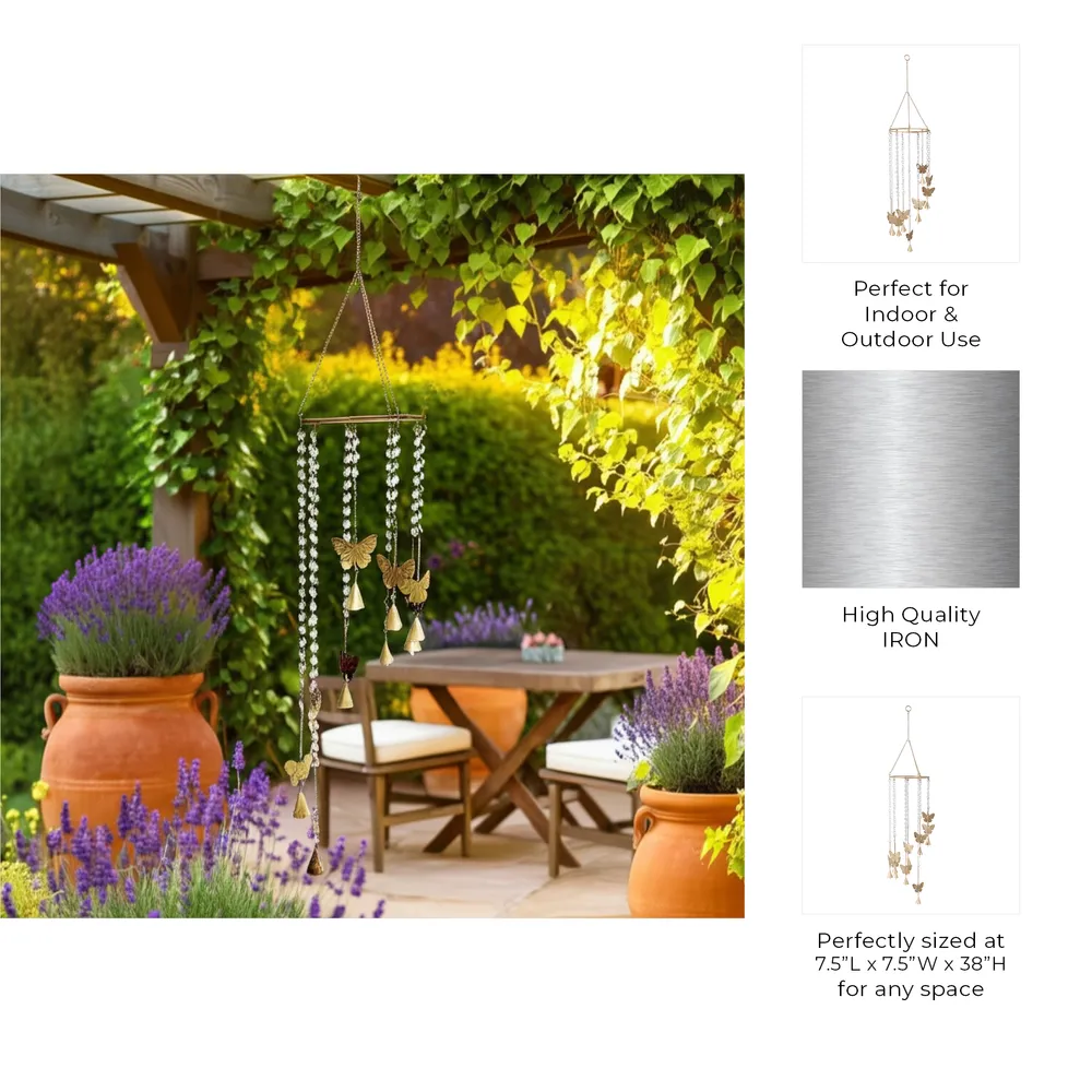 ESSEXCROSS GOLD WIND CHIME 38 (IN)