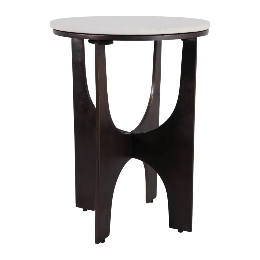 GARSONFIELD WHITE TABLE 22 (IN)