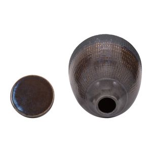 CARLINFIELD BROWN VASE 12 (IN) 7