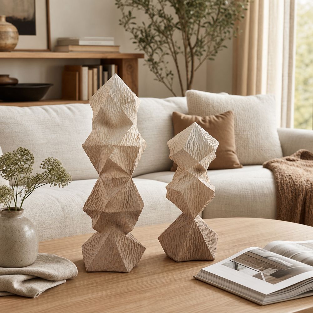 FINTONHAVEN SET OF 2 TAN DECOR 19 (IN)