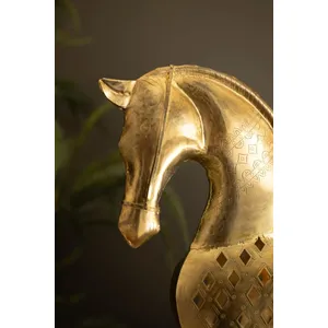 Antique Brass Horse Luminary 6