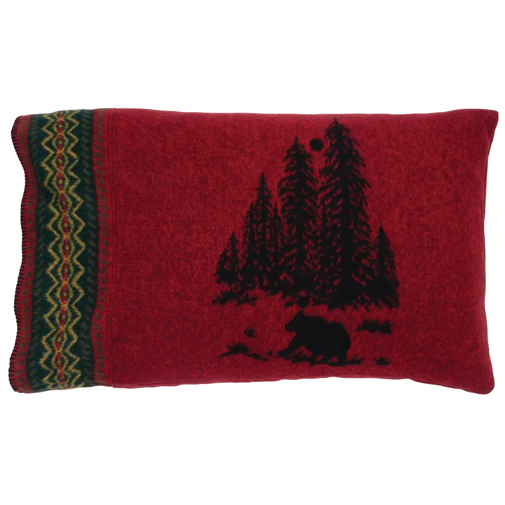 Wooded River Bear - Pillow Sham - Standard - 20x35