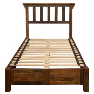 Barnwood Post Bed with Rail System - Queen 5