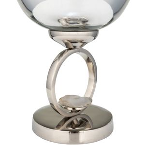 ROCKWIND WHITE GLASS VASE 17 (IN) 5