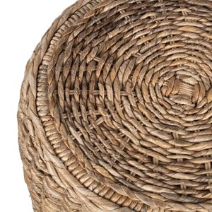 ZANEWELL SET OF 2 TAN OTTOMANS 17 (IN) 9