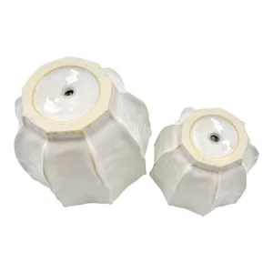 ASHTON SET OF 2 IVORY PLANTER 7 (IN) 6