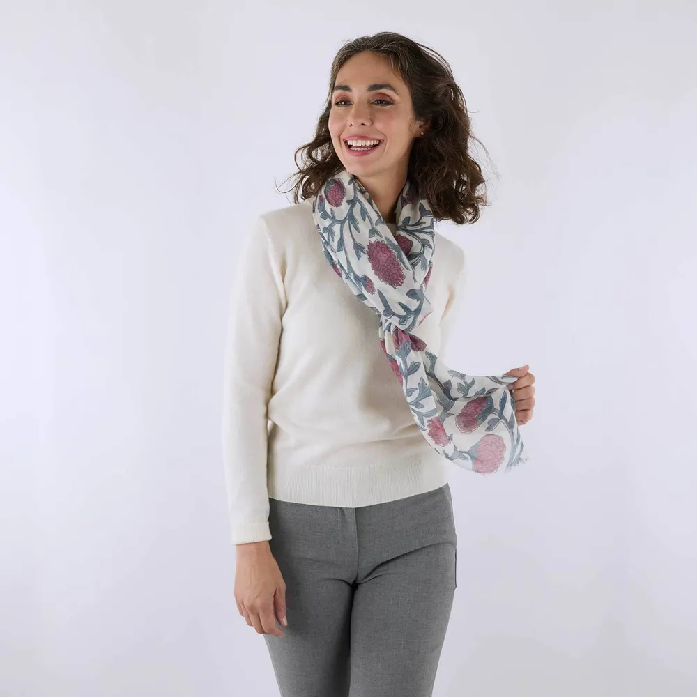 Ainsely Burgundy Featherweight Scarf