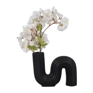 CER, 6" LOOPY VASE, BLACK 5
