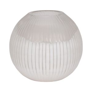 RAMONASHAW WHITE GLASS VASE 13 (IN) 1