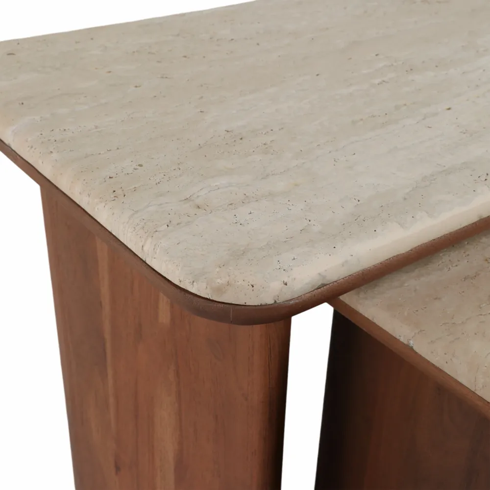 ARMONHAVEN SET OF 2 BROWN TABLE 21 (IN)
