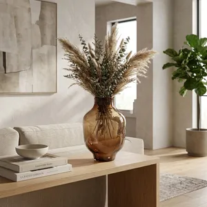 SARAHCLIFF BROWN GLASS VASE 13 (IN) 11