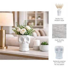 LINDENCLIFF WHITE VASE 8 (IN) 8