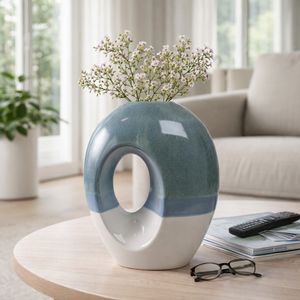 CHLOEOAK BLUE VASE 14 (IN) 12