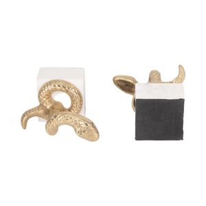 COLEROSE SET OF 2 GOLD BOOKENDS 8 (IN) 7