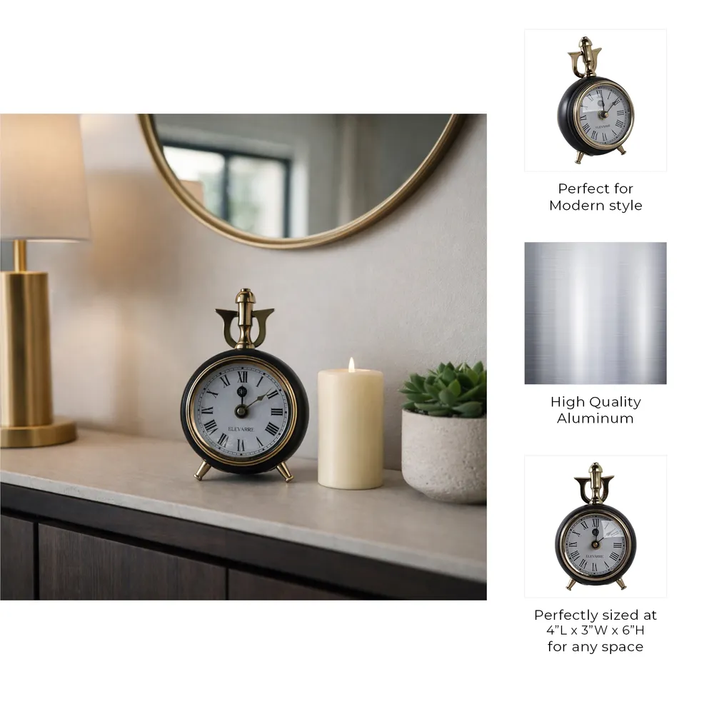 TESSCREST GOLD CLOCK 6 (IN)