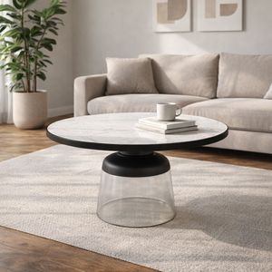 PEARLGROVE CLEAR COFFEE TABLE 17 (IN) 11