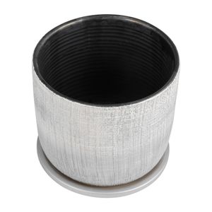 PEARLFIELD SET OF 2 SILVER PLANTER 6 (IN) 7