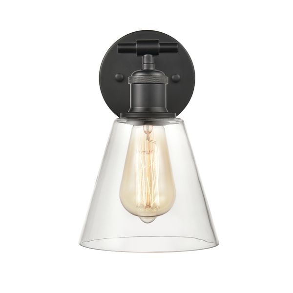 Scone 6'' Wide 1-Light Sconce - Matte Black
