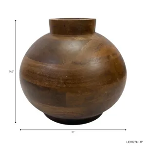 DARNELLHAVEN BROWN VASE 9 (IN) 4