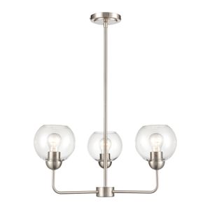 Astoria 23'' Wide 3-Light Chandelier - Brushed Nickel 1