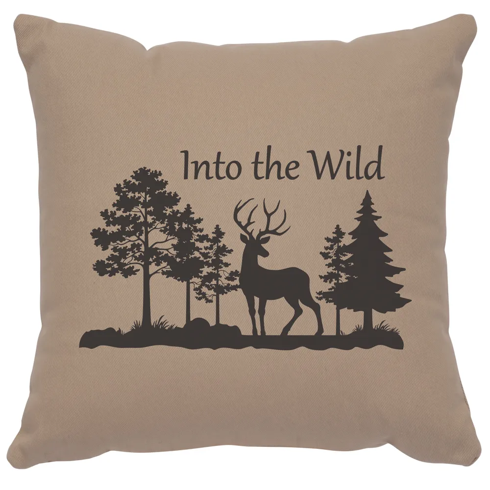 Image Pillow - Into Wild - Cotton Alabaster