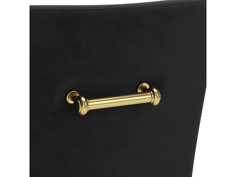 Maxine Dining Chair Black & Gold 8