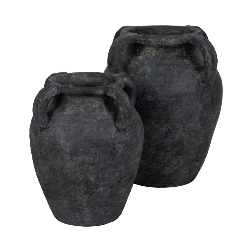 SKYELAKE BLACK VASE 10 (IN)