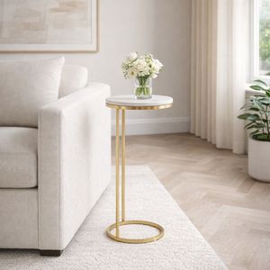 GRANLEYMOOR WHITE ACCENT TABLE 25 (IN) 2
